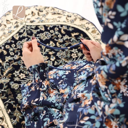 طقم شرشف صلاة كحلي