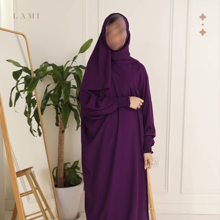 شرشف صلاة سادة بنفسجي