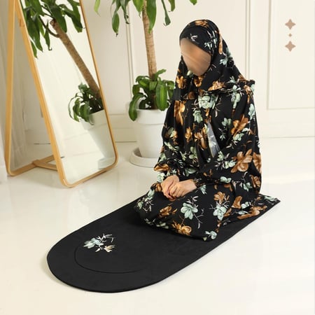 طقم صلاة نور الهدي - اسود