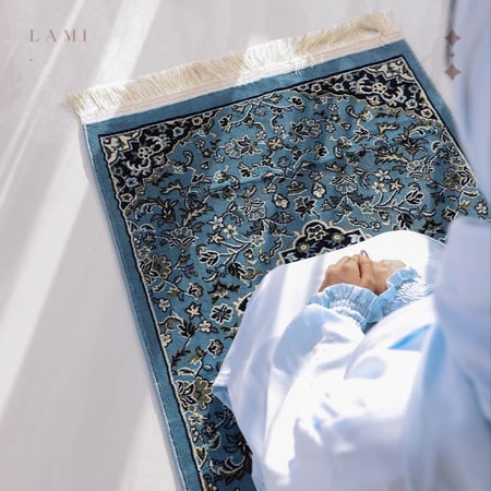 طقم شرشف صلاة - سماوي فاتح
