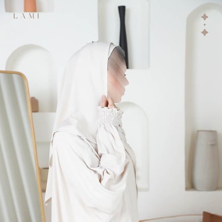 شرشف صلاة بيج فاتح