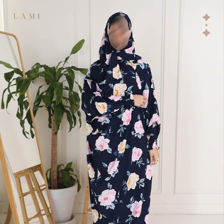 شرشف صلاة مشجر - كحلي