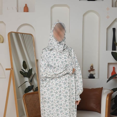 شرشف صلاة مشجر  ابيض