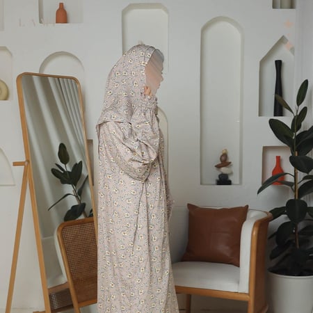 شرشف صلاة مشجر  بيج غامق