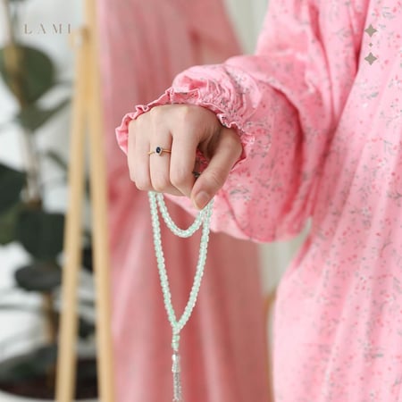 شرشف صلاة مشجر - وردي