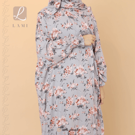 شرشف صلاة مشجر رمادي