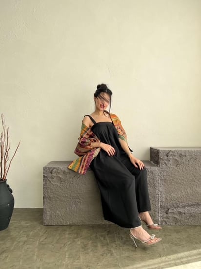 قماش هندي وكريب (مقاس واحد)