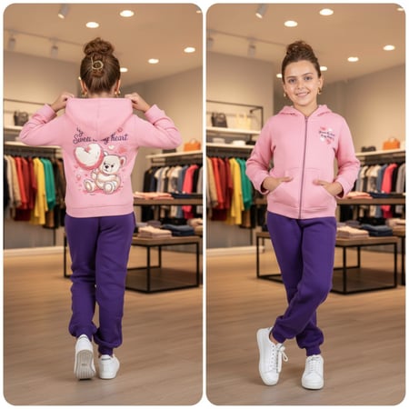 ترنق بناتي ميو تايم خامة ميلتون مبطن قطن ١٠٠٪ – ناعم وكيوت