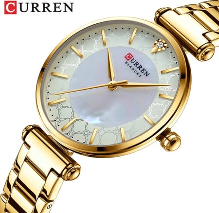ساعة يد نسائية كلاسيكية ماركة CURREN موديل 9072
