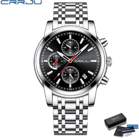 ساعة رجالية رسمية ماركة CRRJU موديل 2301