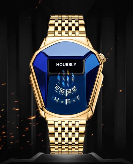 ساعة الجوهرة رجالية بتصميم مخصص ماركة HOURSLY