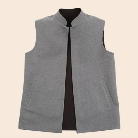 سديري دبل فيس رصاصي  مع كحلي