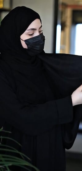 طرحة مبطنة قطن