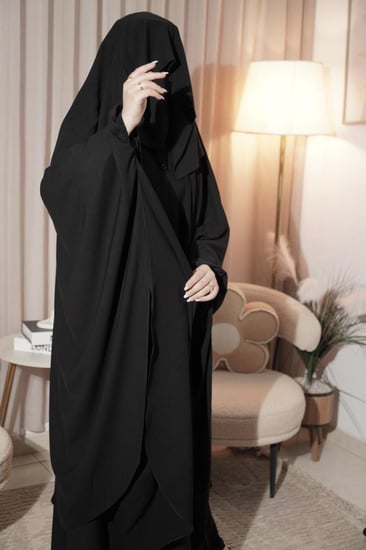 خمار كويتي طويل وغطوة