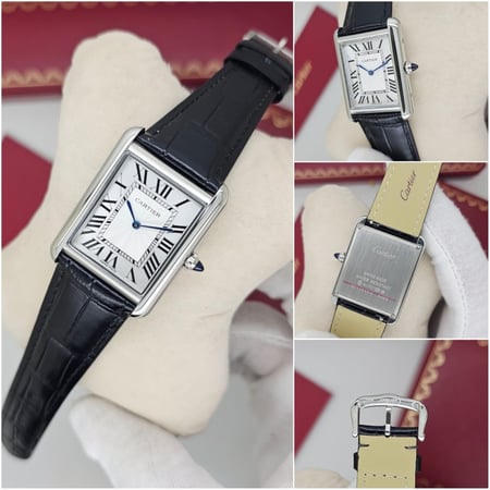 ساعة كارتير جلد اسود - متجر كيان