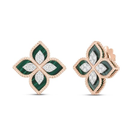حلق روبرتو كوينPRINCESS FLOWER WITH DIAMONDS