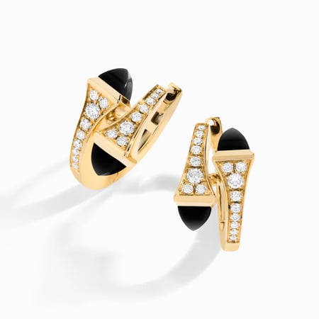 حلق مارلي الصغير فل دايموند مع حجر