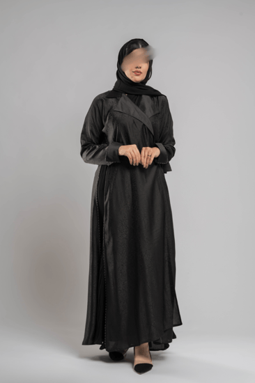 عباية قماش جاكار صيفي-عبايات عملية-تليده