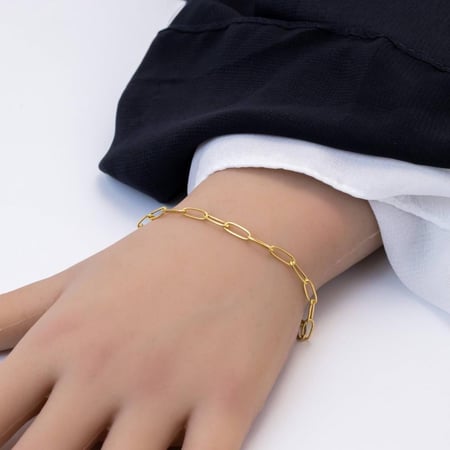 اسوارة ذهب تصميم ايطالي سلسلة ذهبية