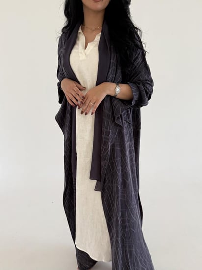 حرير مغسول تركي جاكار ربع بشت