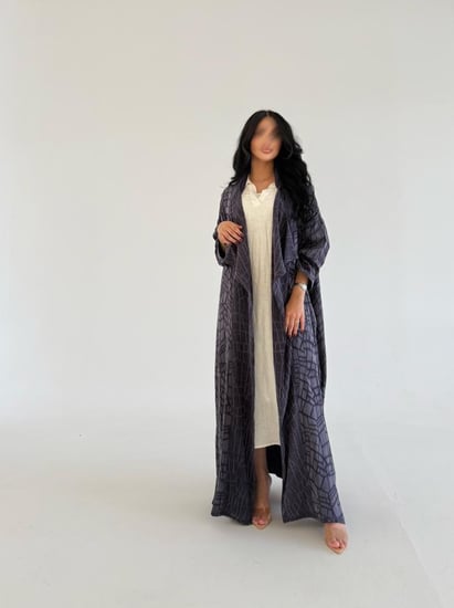 حرير مغسول تركي جاكار ربع بشت