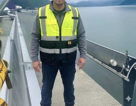 سترة يلق عمال CAT Work Vest 1972545