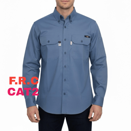 ملابس عمل  ازرق 0006-145 / Workwear F.R.C CAT2