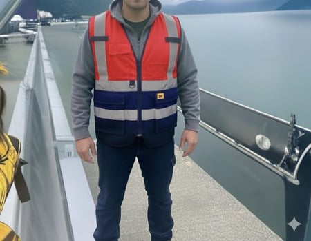 سترة يلق عمال CAT Work Vest 1972545