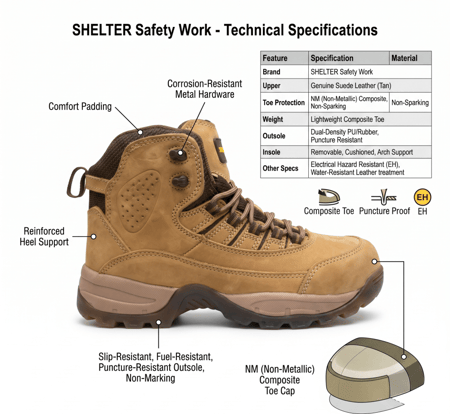 حذاء سلامة سفتي شوز safety shoes