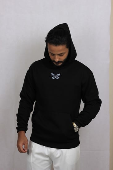 بلوفر اسود ساده 007