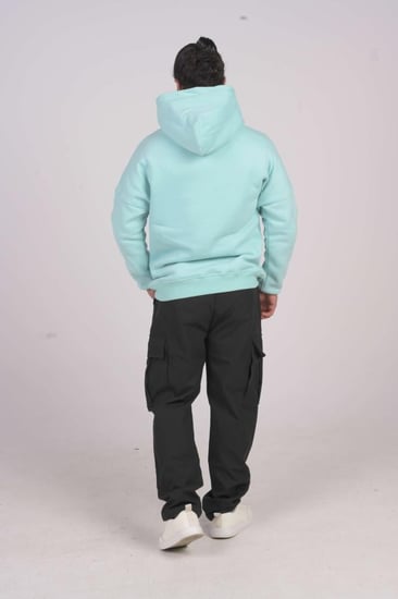 هودي سماوي  اوفر سايز دبل كاب لوقو بتر فلاي