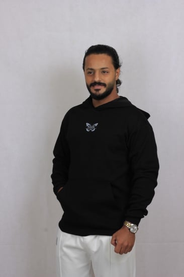 بلوفر اسود ساده 007