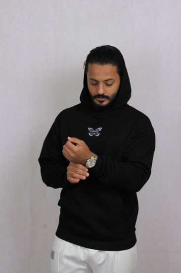 بلوفر اسود ساده 007