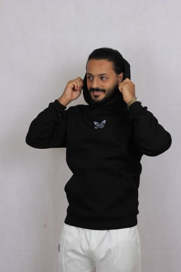 بلوفر اسود ساده 007