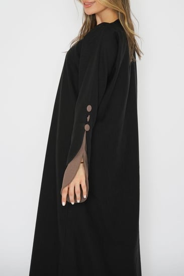 عباية سوداء خامه ممتازة 6030