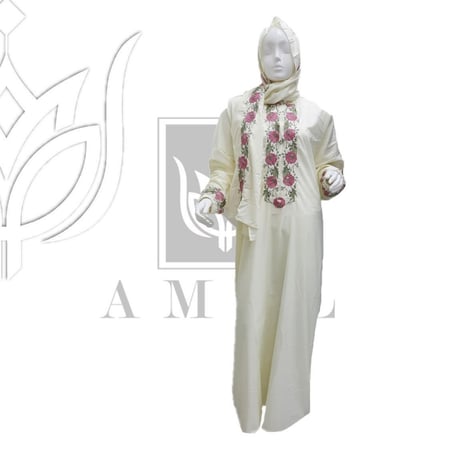 شرشف صلاة مشجر وردي لون سكري N419