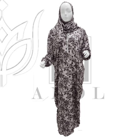 شرشف صلاة مربعات لون رصاصي N268