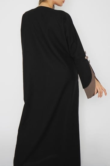 عباية سوداء خامه ممتازة 6030