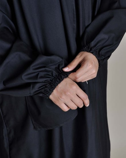 لباس صلاة قطن مشروك بطرحة متصلة