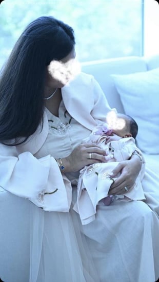 فستان للام قطعتين