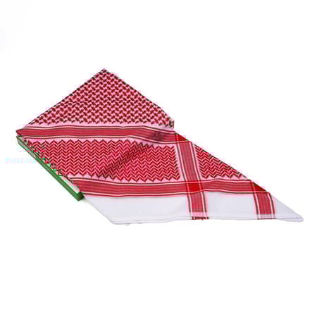 شماغ العجلان الذهبي احمر