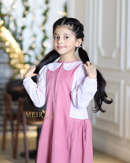 مريول اكمام مخطط