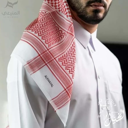 شماغ الخيال شال عربي خليجي وطني في متجر المنيعي