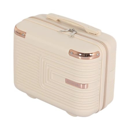 شنط سفر دبش عروسة - مكون من 4قطع ويشمل حقيبة يد - بكفرات دبل وقفل رقمي ثابت - ماركة / AVIATOR