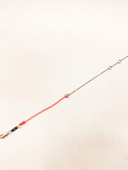 أساور خيوط وفضة-قلب