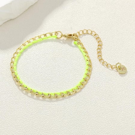 Colorful Figaro bracelet