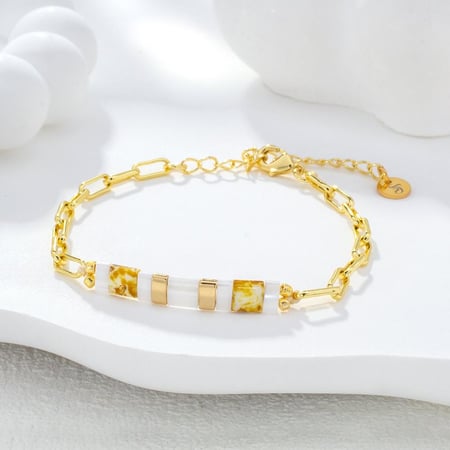 Gold hazelnut - bracelet