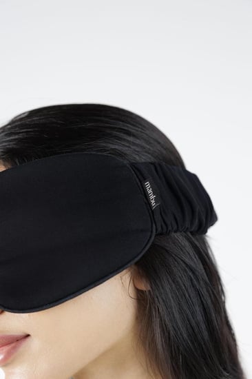 غطاء عين من البامبو الطبيعي - أسود