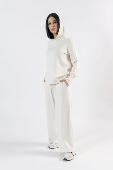 طقم لاونج وير من البامبو الطبيعي- Hoodie