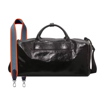 BLACK TRAVEL BAG + STRAP